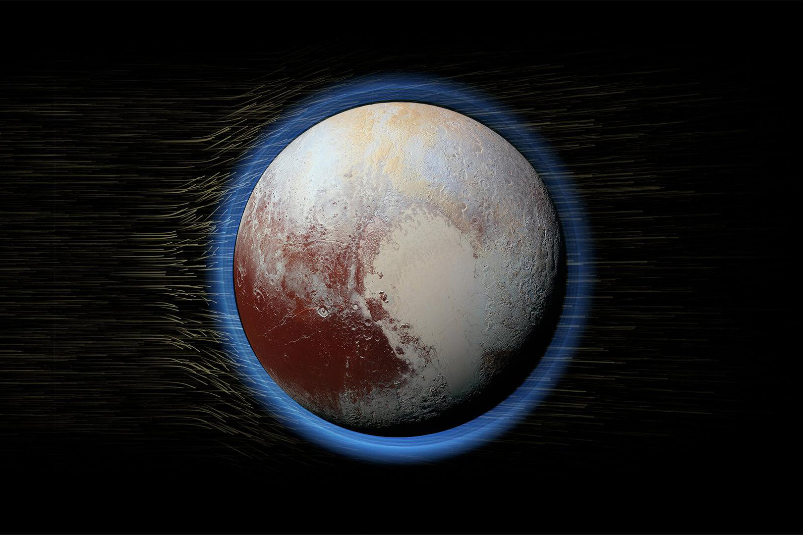 Rendering of Pluto