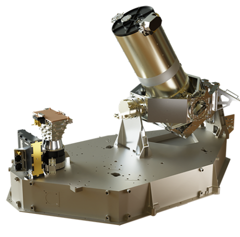 A detailed, 3D rendering of the EIS instrument