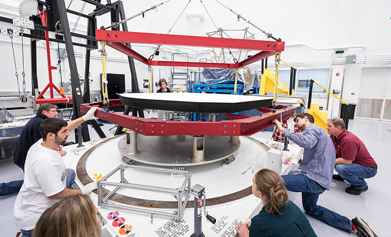 Parker Solar Probe’s Thermal Protection System being packed for shipping