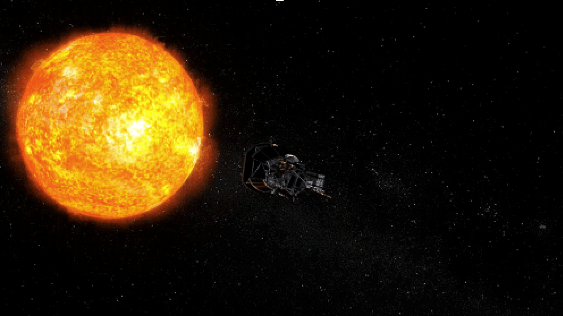 Parker Solar Probe orbiting the Sun