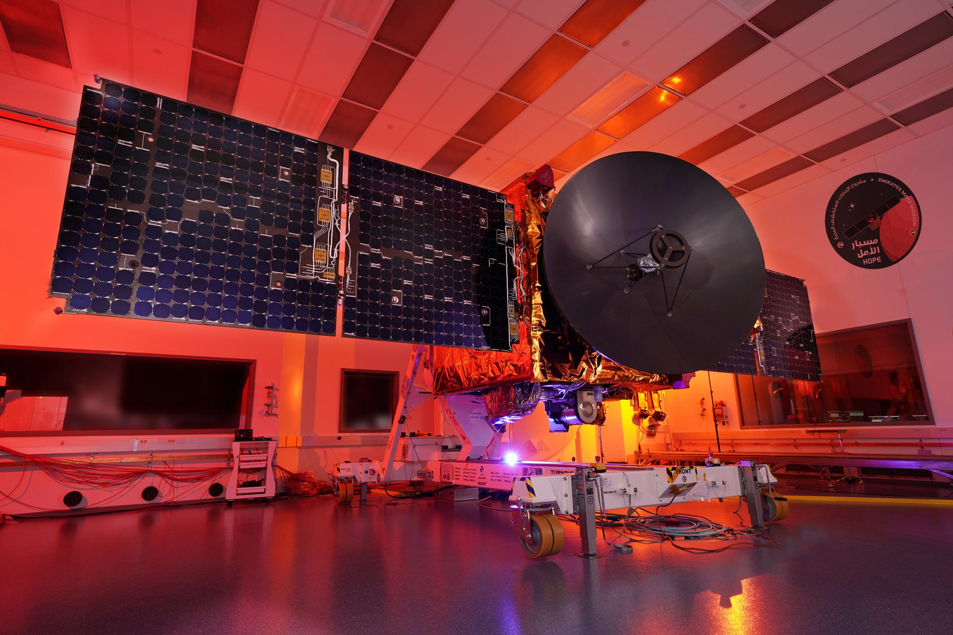 Image of the UAE Hope spacecraft