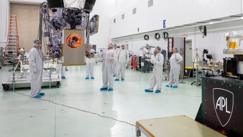 Working on Parker Solar Probe in APL&#039;s clean room