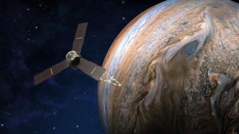 Jupiter Energetic-particle Detector Instrument in space