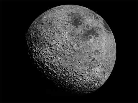 Image from space of the Moon