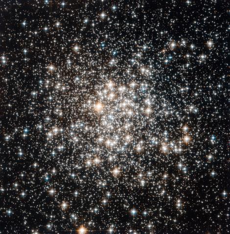 Image of a cluster of stars in space