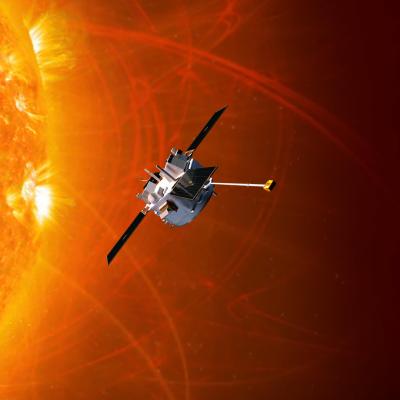 The ACE mission spacecraft orbiting the Sun